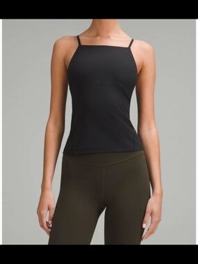 lululemon athletica Black Slim Square-Neck Camisole